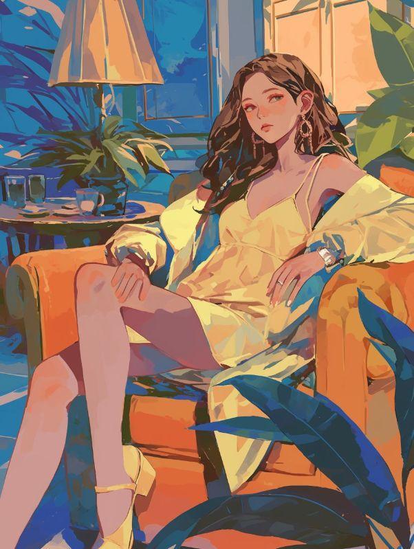 余晖落下